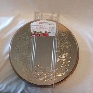NIP Range Kleen Copper Embossed Ivy Stove Burner Covers Set of 4